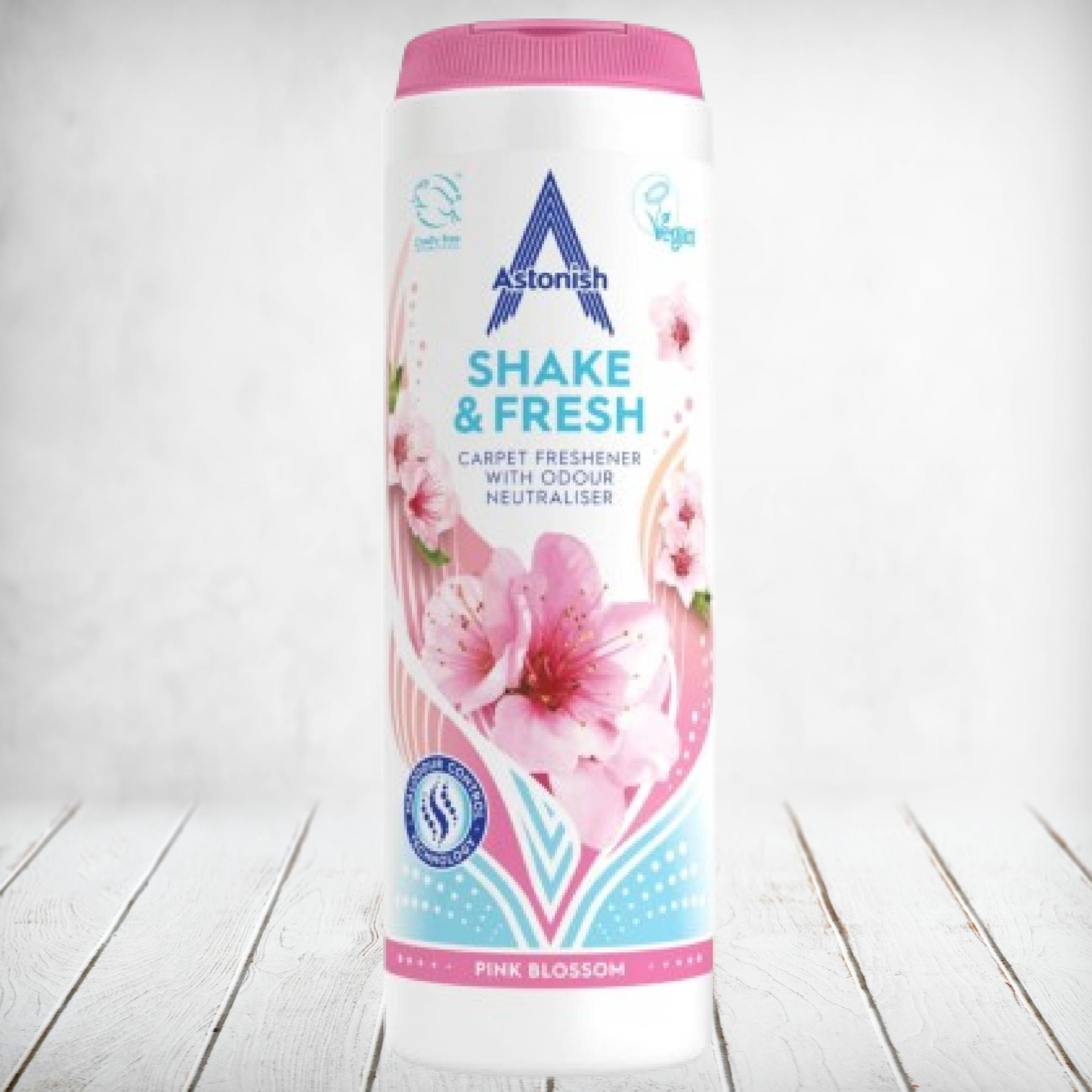 Astonish Shake & Fresh Carpet Freshener Pink Blossom 350g