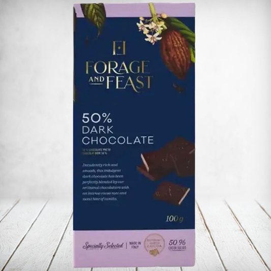 Forage & Feast Slab 50% Dark Chocolate 100g