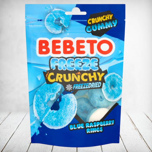 Bebeto Freeze Crunchy Freezdried Blue Raspberry Rings 35g