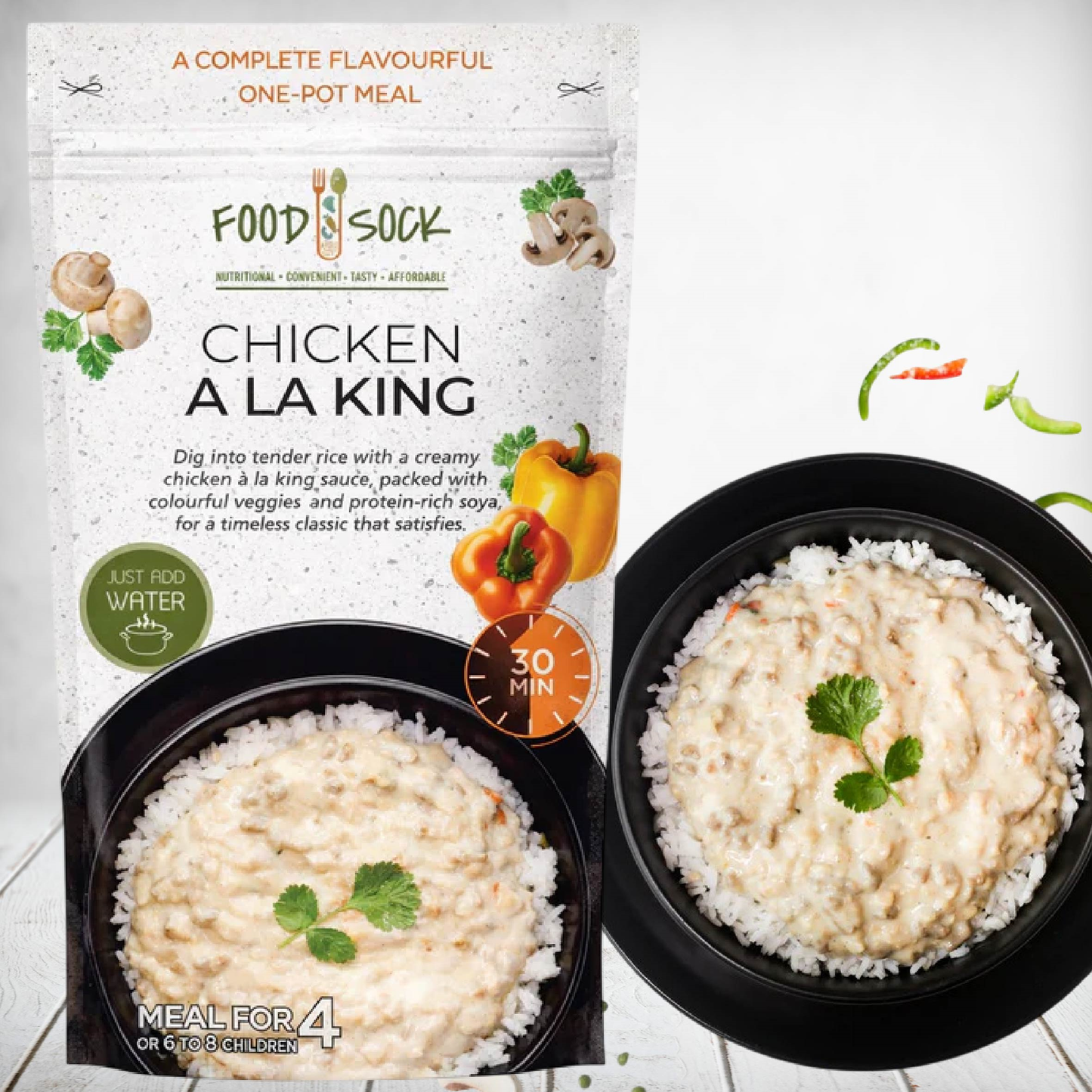 Food Sock Chicken a la King 360g