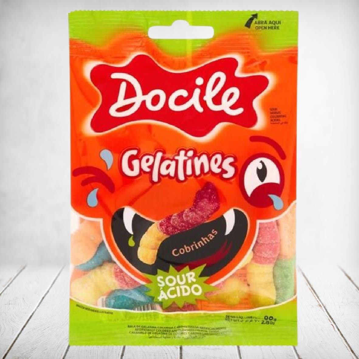 Docile Fruit Snakes 80g