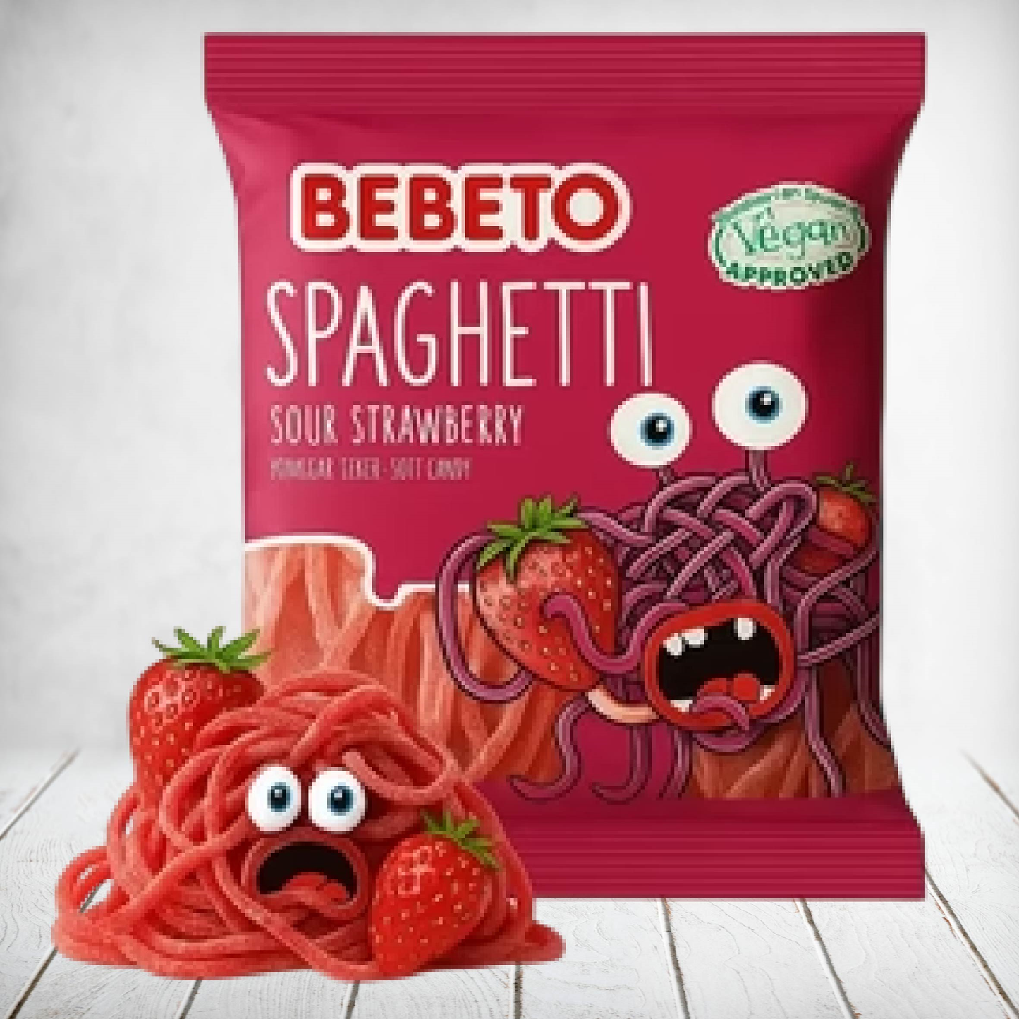 Bebeto Spaghetti Strawberry 80g