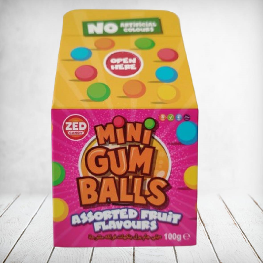 Mini Gumball Assorted Fruit 100g