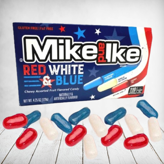 Mike & Ike Red White & Blue 120g