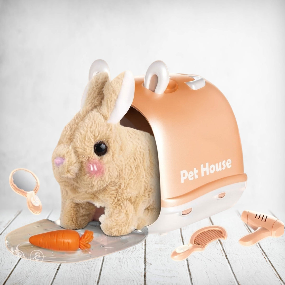 Soft Bunny Set Battery Operated