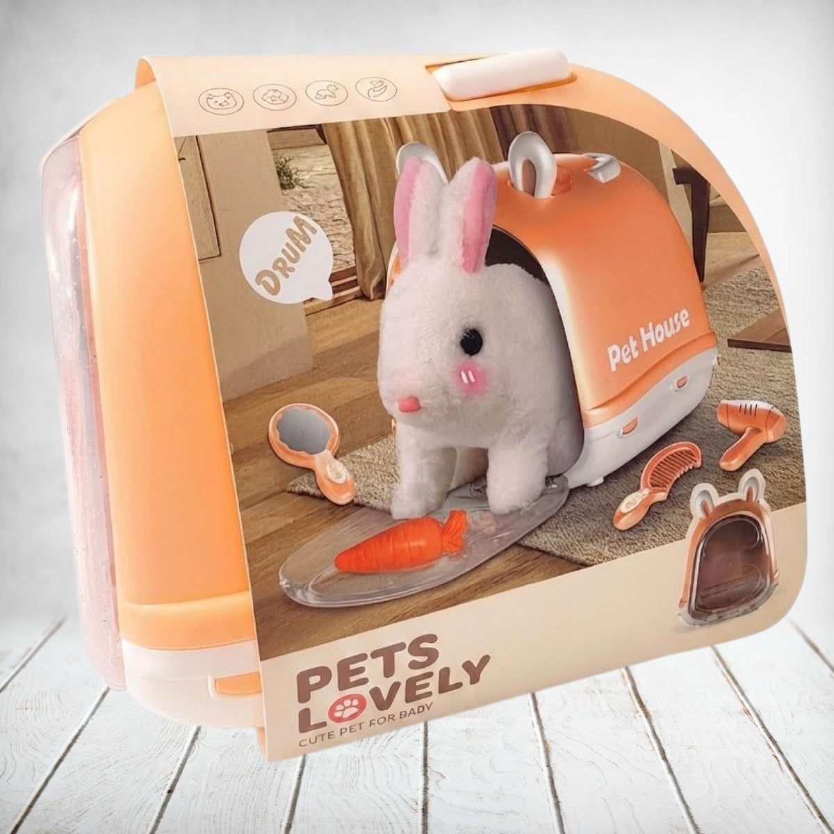 Soft Bunny Set Battery Operated