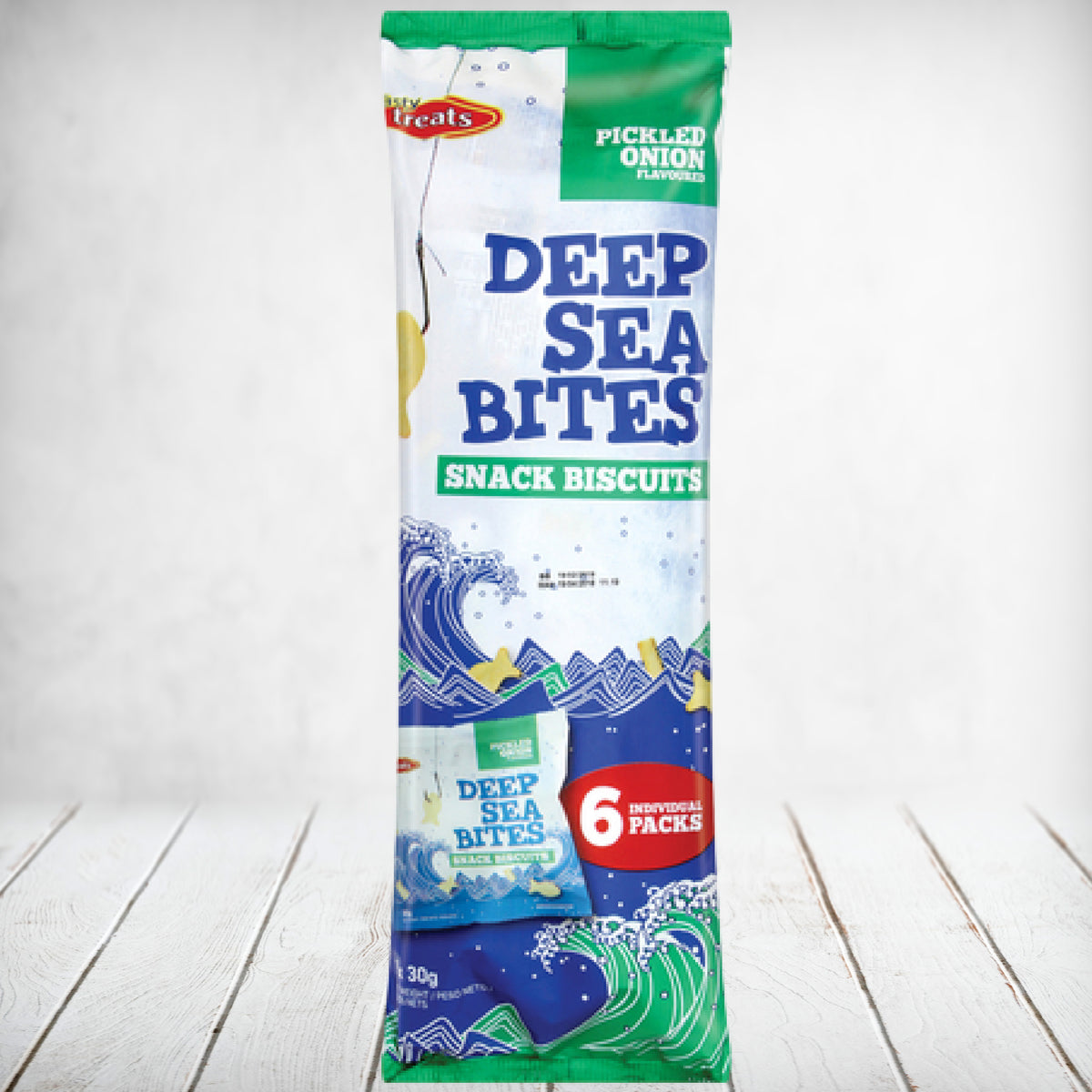 Tasty Treats Deep Sea Bites - Pickled Onion Flavour 6x30g
