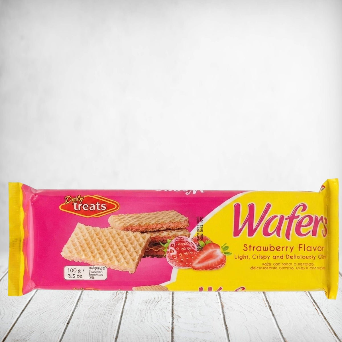 Tasty Treats Strawberry Wafers 100g