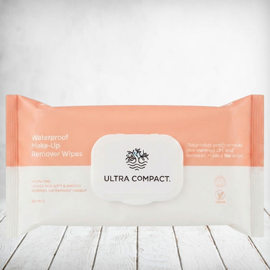 Ultra Compact Waterproof Make Up Wipes 40s
