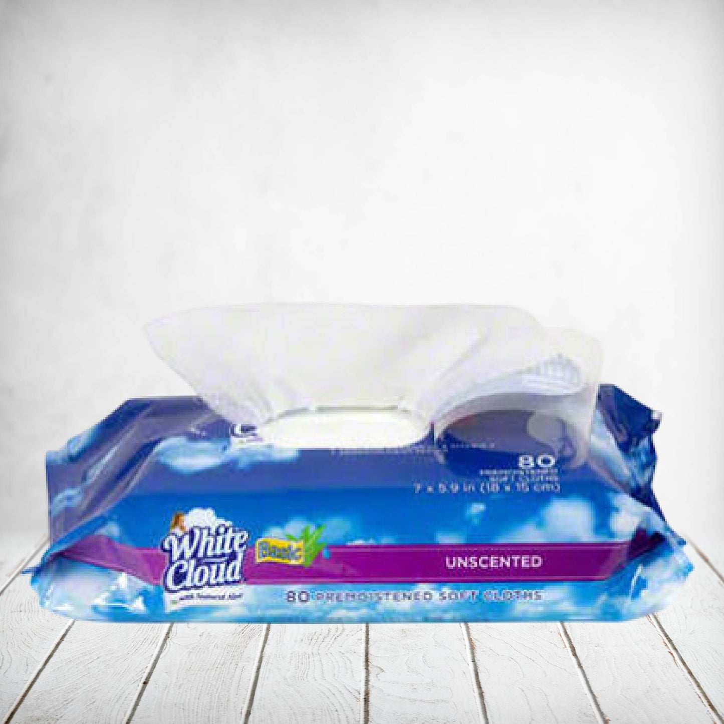 White Cloud Unscented Wipes 80s