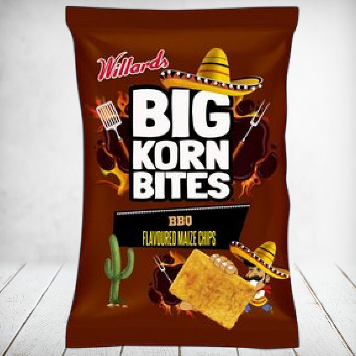 Willards Big Korn Bites BBQ 120g