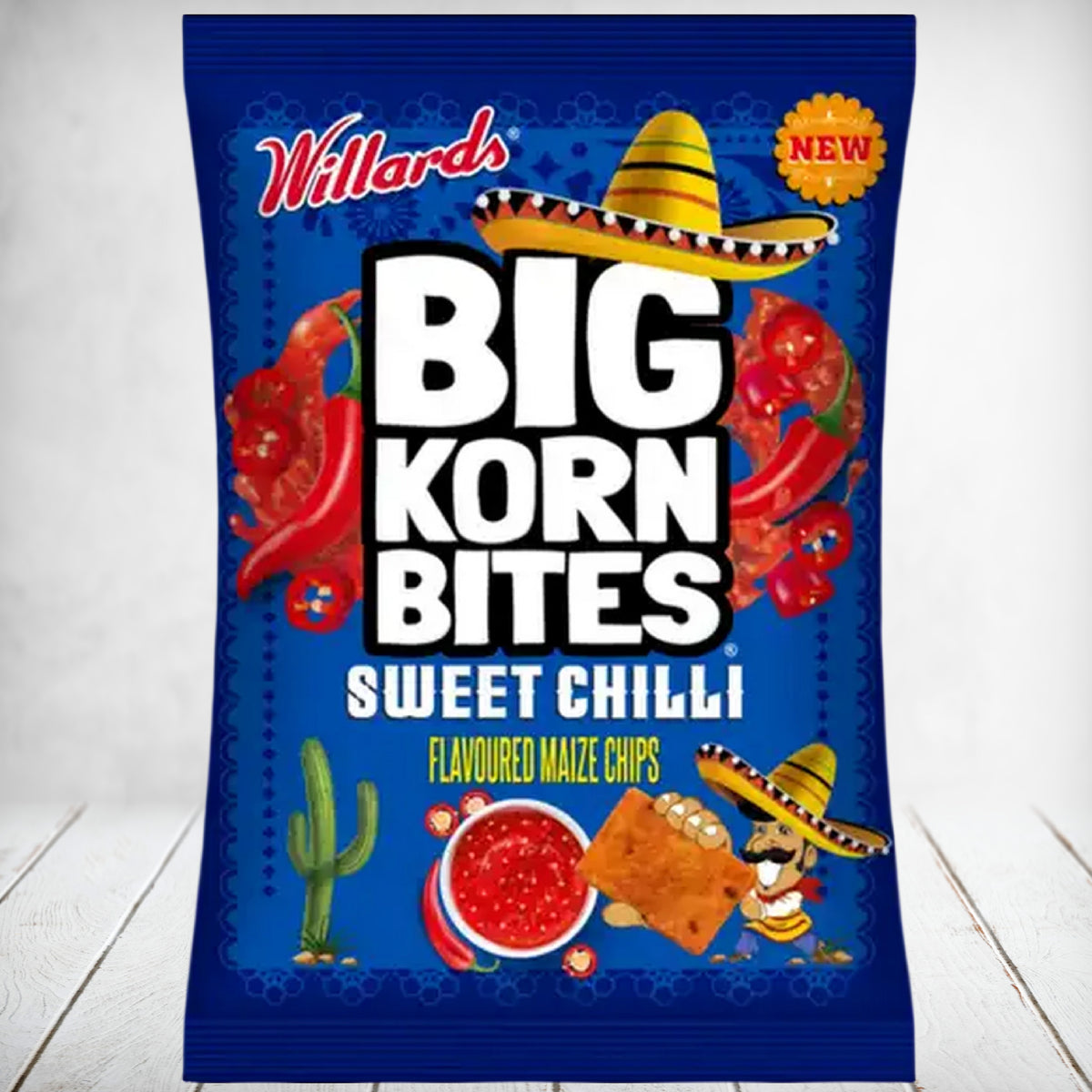 Willards Big Korn Bites Sweet Chilli 50g