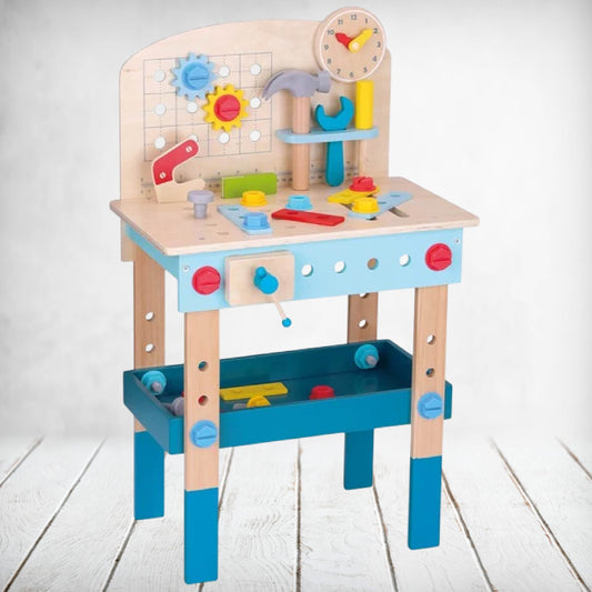 Work Bench Wooden + 45 Tools