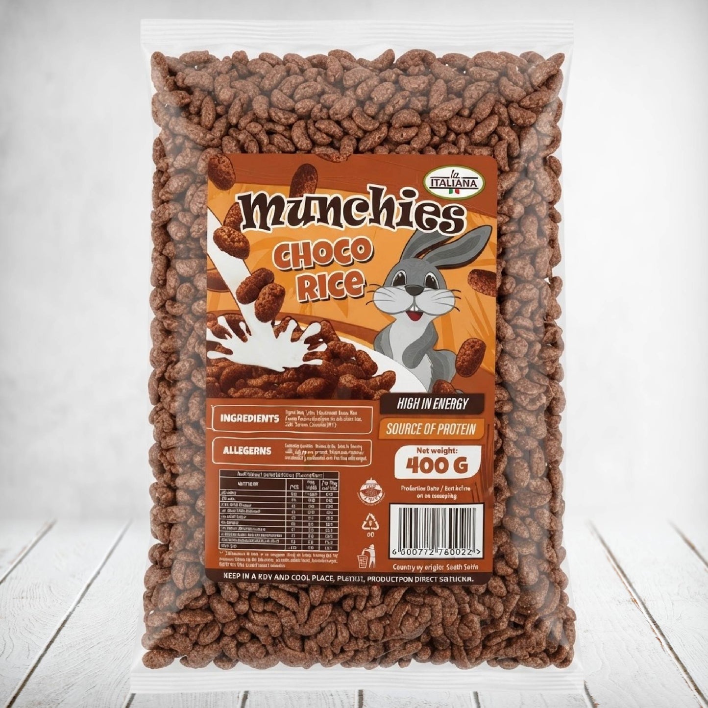 la Italiana Munchies Cereal Choco Rice 400g