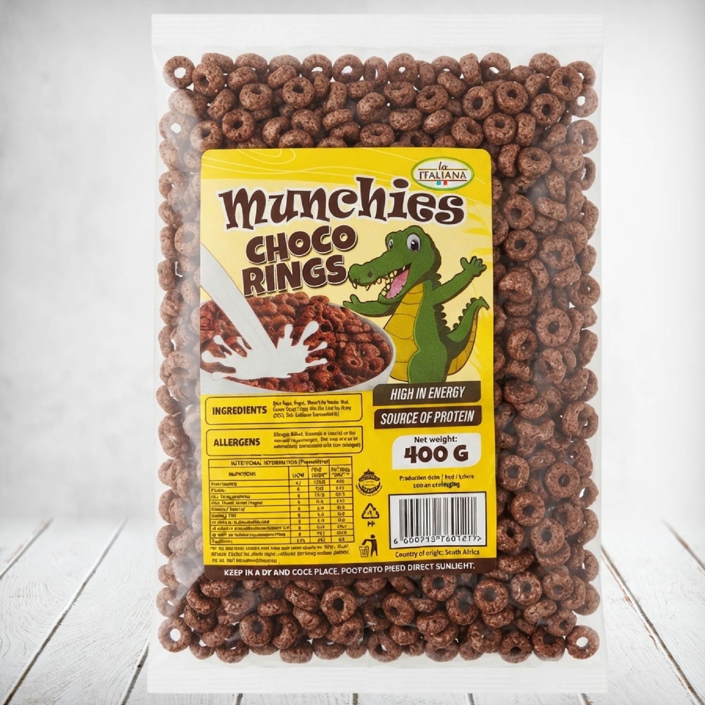 la Italiana Munchies Cereal Choco Rings 400g